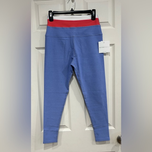 Beyond Yoga Women's XL Spacedye Horizon Colorblock Midi Legging Periwinkle NWT - Picture 1 of 9